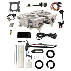 FiTech 36161 Go EFI 2x4 625 HP Bright Aluminum EFI System Master Kit
