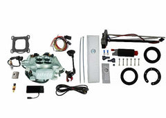 FiTech 36206 Go EFI 4 600 HP Power Adder Bright Alum EFI System w/ GoFuel 340 LPH In Tank Kit