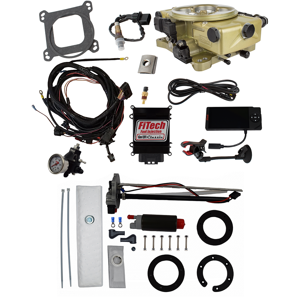 FiTech 36220 Go EFI Classic Gold 650 HP EFI System Master Kit