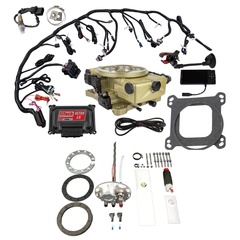 FiTech 36371 Retro LS 650 HP Classic Gold EFI System Master Kit