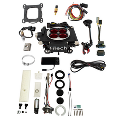 FiTech 36504 Go EFI 4 600 HP Power Adder Matte Black EFI System Master Kit
