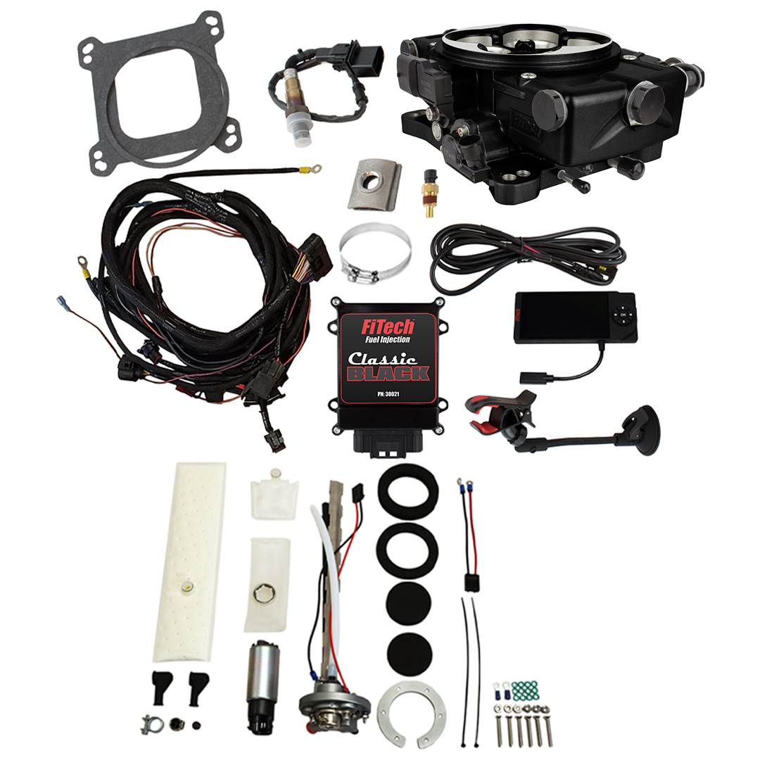 FiTech 36521 Go EFI Classic Black 650 HP EFI System Master Kit