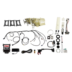 FiTech 36536 Go EFI 3x2 Tri Power 600 HP Classic Gold EFI System Master Kit