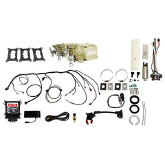 FiTech 36537 Go EFI 3x2 Tri Power 600 HP Classic Gold EFI System Master Kit