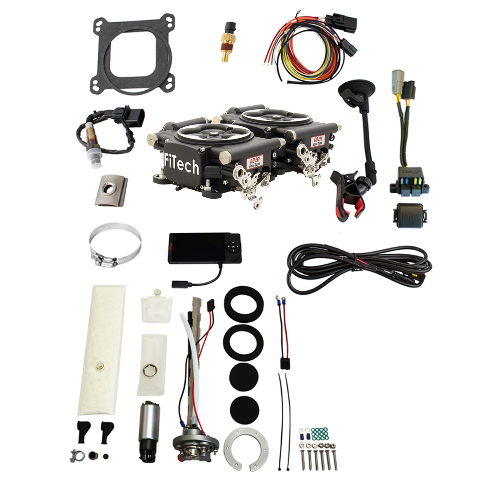 FiTech 36562 Go EFI 2x4 625 HP Matte Black EFI System Master Kit