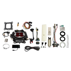 FiTech 36604 Go EFI 4 600 HP Power Adder Matte Black EFI System Master Kit