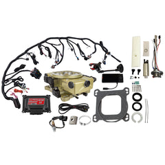 FiTech 36671 Retro LS 650 HP Classic Gold EFI System Master Kit