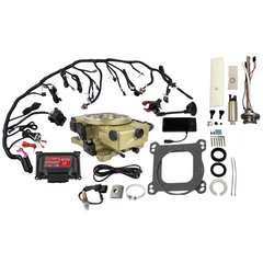FiTech 36671 Retro LS 650 HP Classic Gold EFI System Master Kit