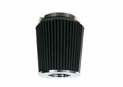 FiTech 41000 Cone Filter/Conical/ 6in Long Element/ 4in Inlet/ Cotton Gauze Element/ Black