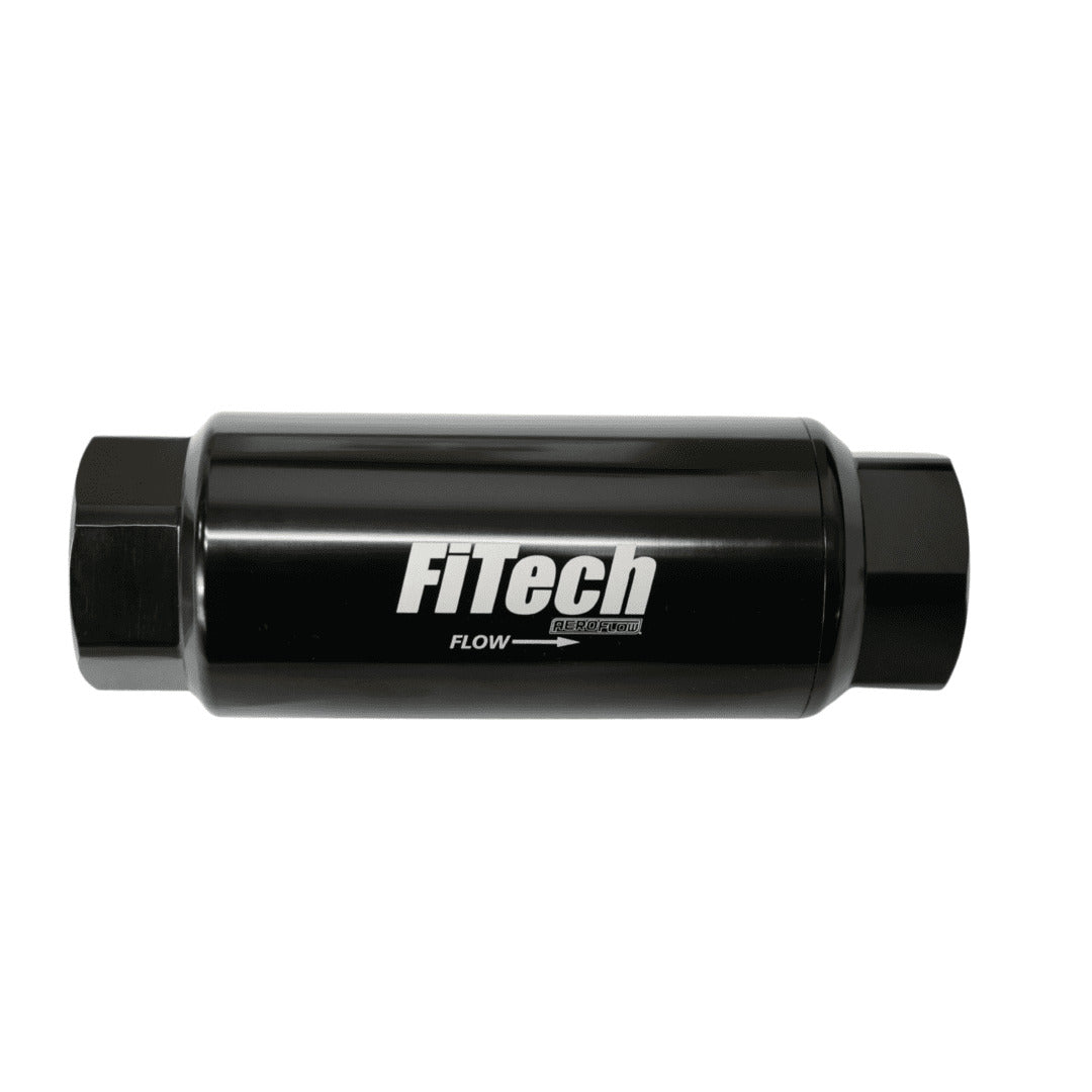 FiTech 55002 Go Fuel 10 Micron Fuel Filter / ORB-8 Inlet And Outlet / Mesh Filter Element