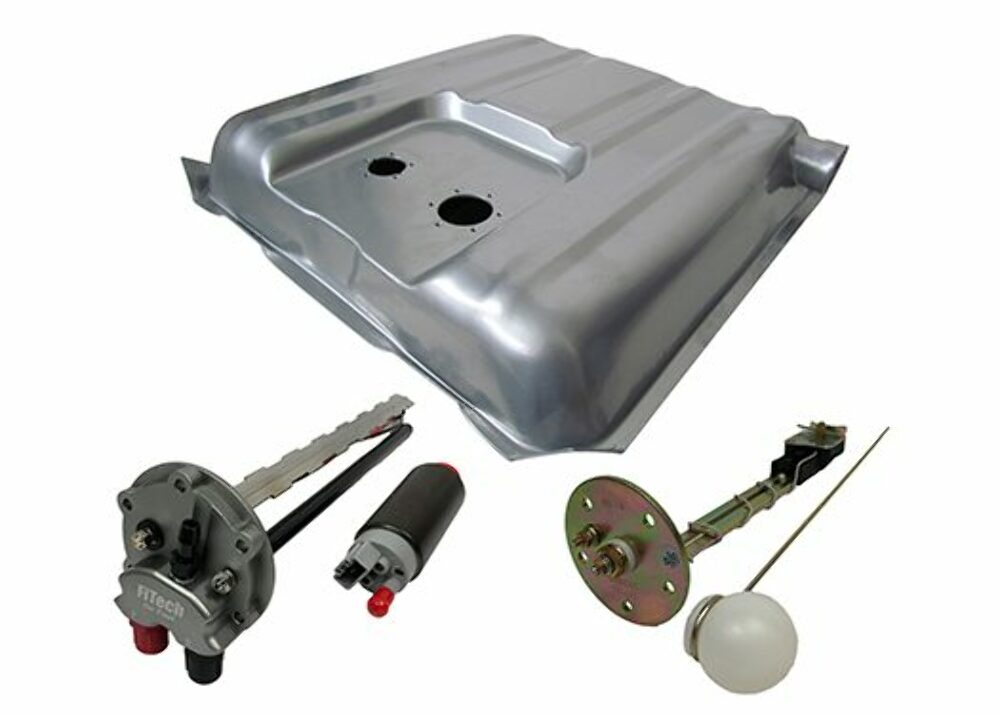 FiTech 58004 EFI Fuel Tank w/ 0-30 Sender, Straps and 50015, 55-56 Chevy