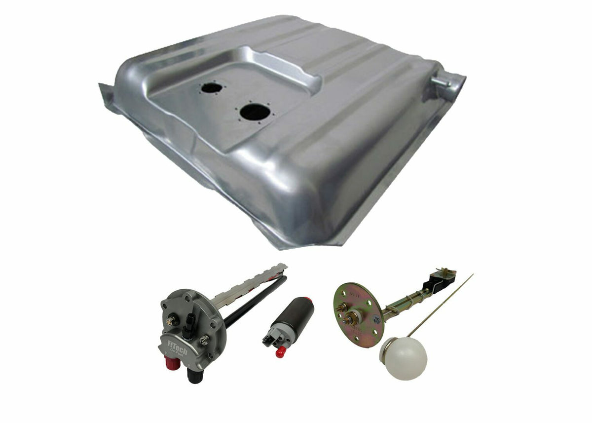 FiTech 58005 EFI Gas Tank w/ 0-30 Sender, Straps and 50015, 1957 Chevy