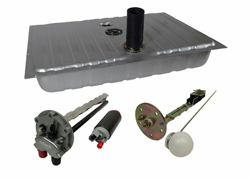 FiTech 58006 EFI Fuel Tank w/ 73-10 Ohm Sender and 50015, 1964-68 Mustang