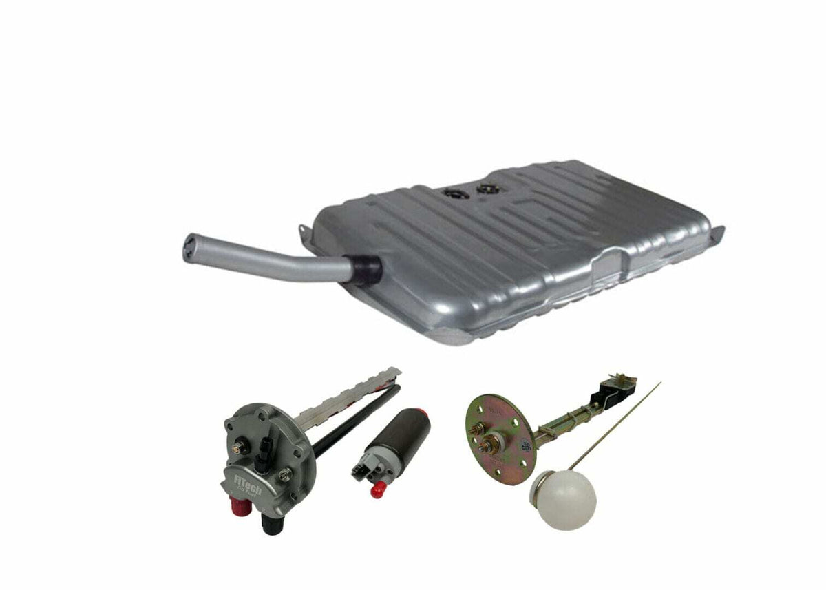 FiTech 58045 Notched EFI Fuel Tank w/ Sender , Straps  and 50015