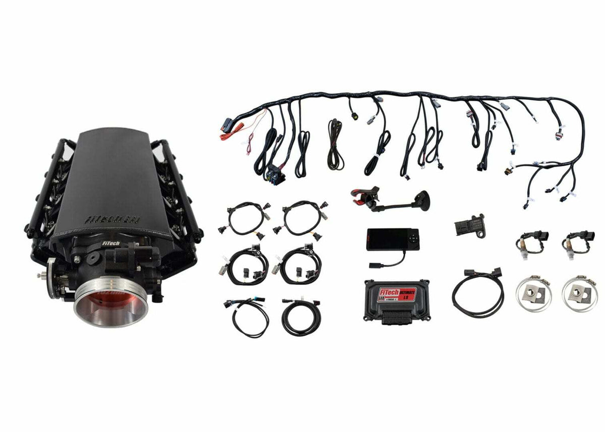 FiTech 70030 Ultimate LS 1000 HP EFI System With Short Cathedral Intake