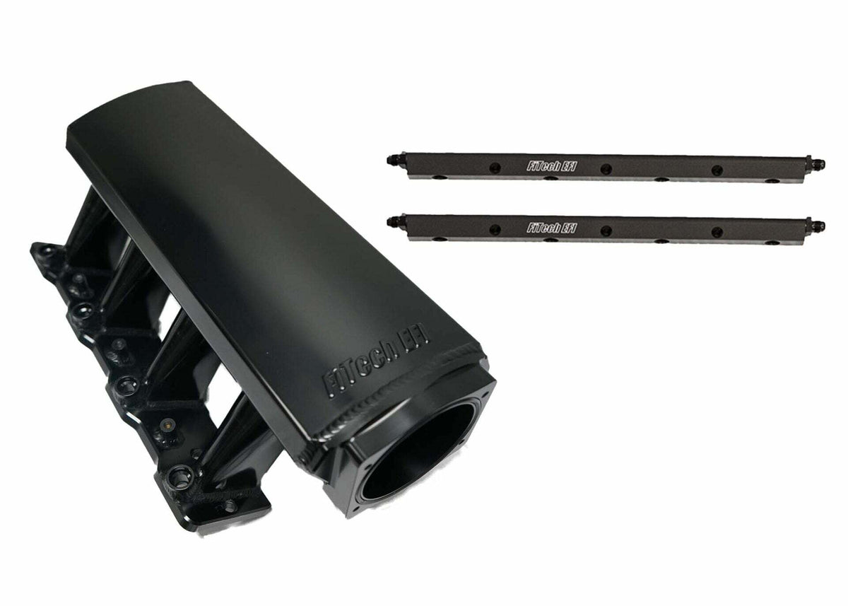 FiTech 70066 Intake Manifold for LS1 (Tall Aluminum, with Rails)