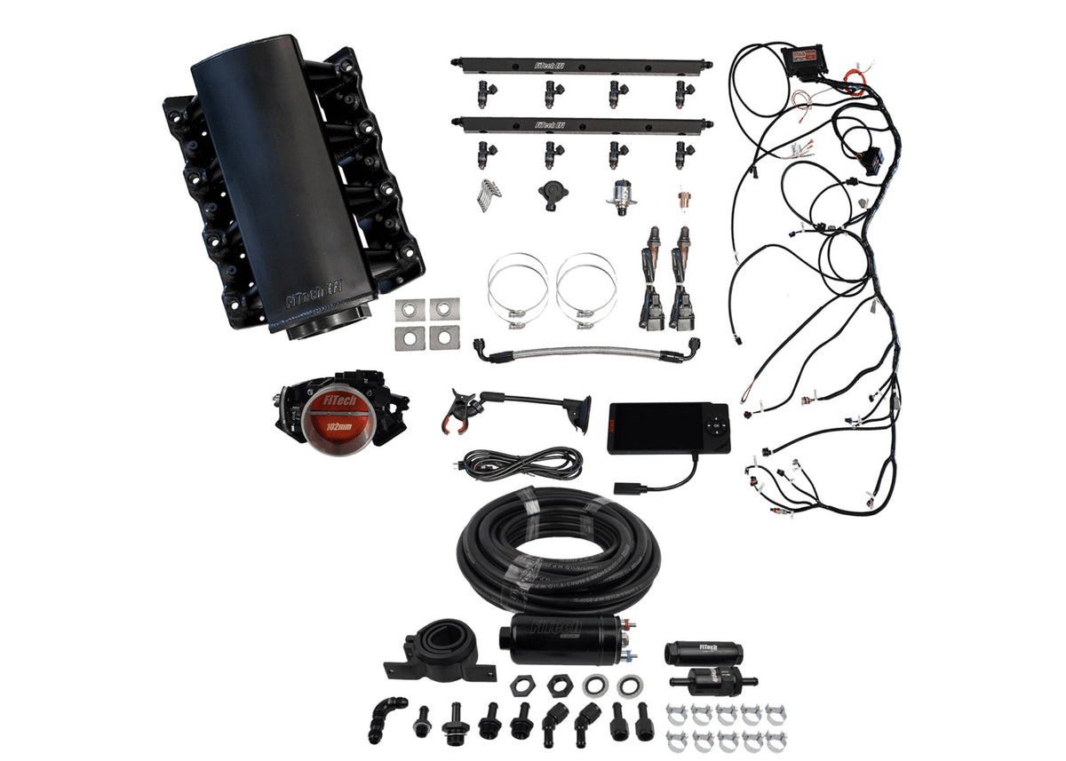 FiTech 71003 Ultimate LS Kit (750 HP, No Trans Control, Inline Fuel Pump)-for LS1/LS2/LS6