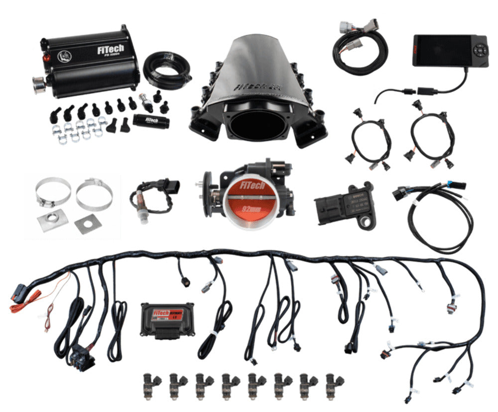FiTech 75216 Fuel Delivery System, Ultimate LS LS7 Square Port - 500HP w/ Trans Control Plus