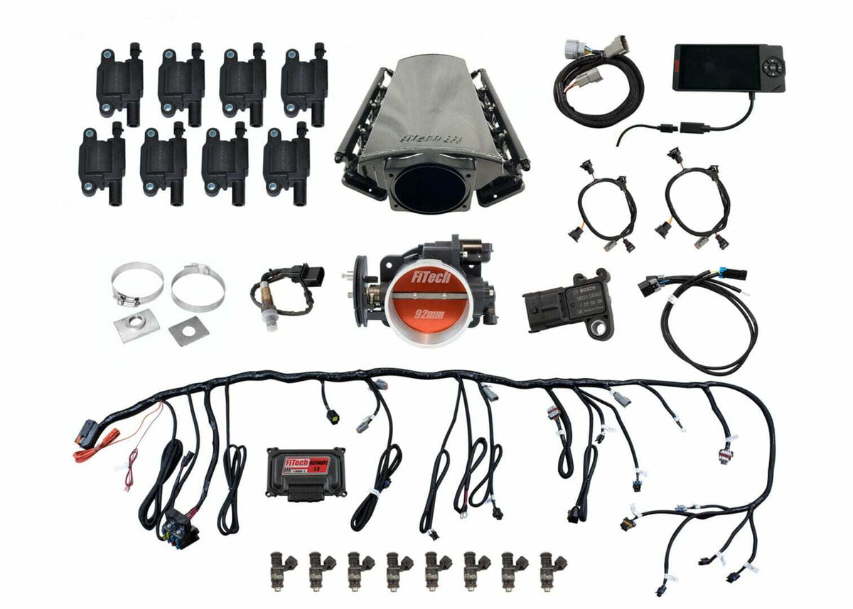 FiTech 78012 Ultimate LS Kit LS3/L92 - 500HP w/ Trans Control, w/ coil pack set