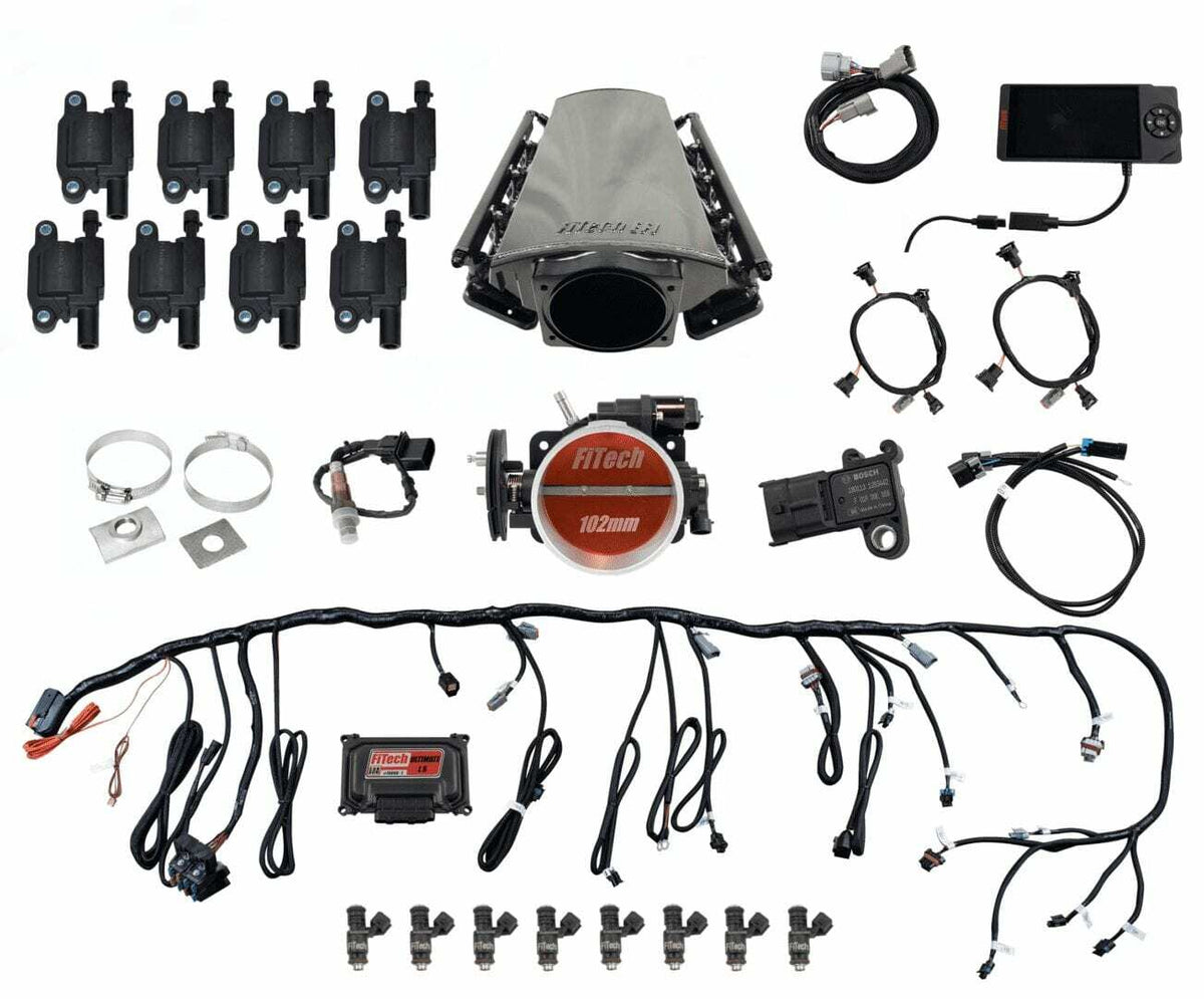 FiTech 78014 Ultimate LS Kit LS3/L92 - 750HP w/ Trans Control, w/ coil pack set