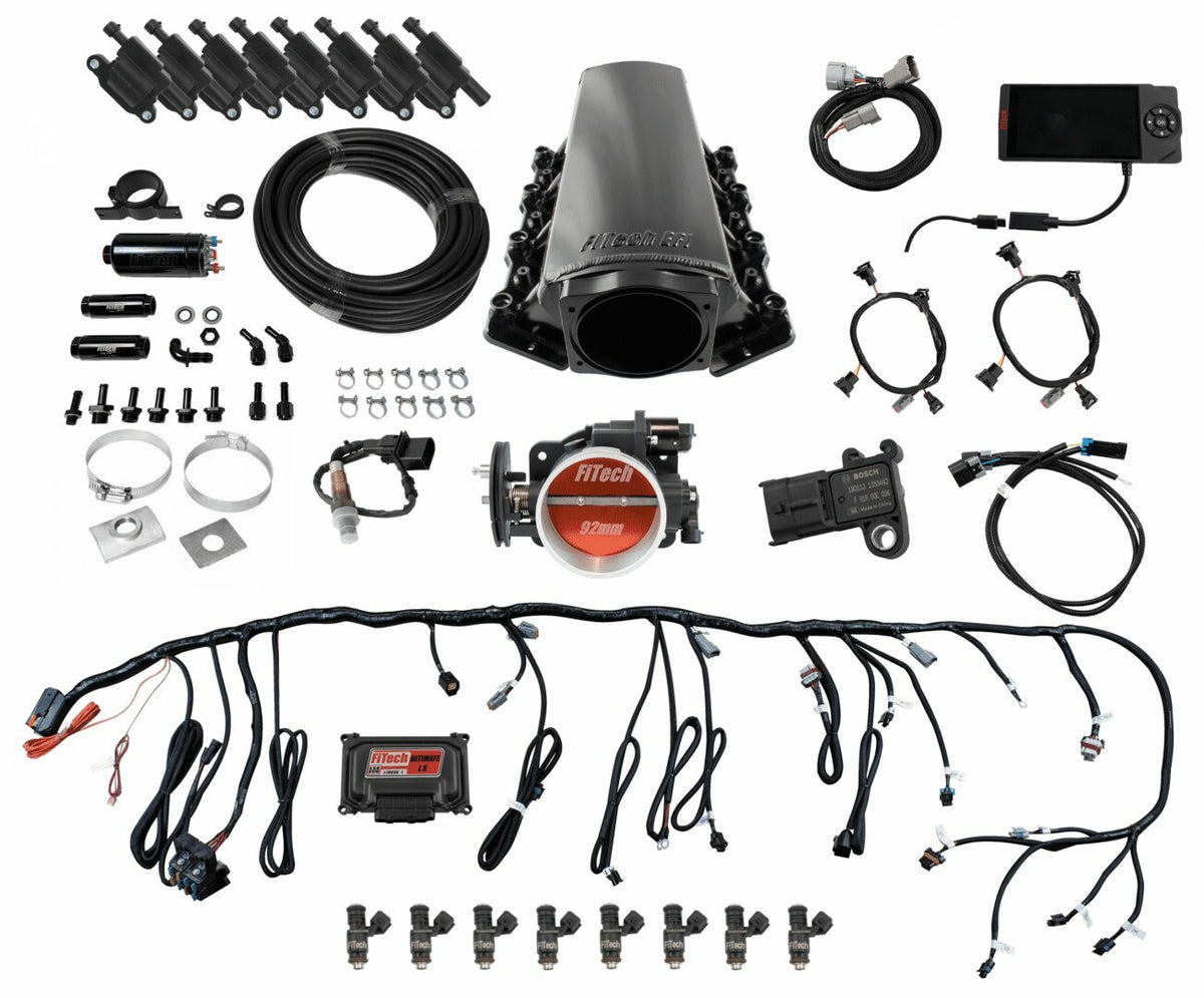 FiTech 78107 Ultimate LS Tall for LS1/LS2/LS6 - 500HP w/ Trans Control w/Inline Fuel Pump Kit