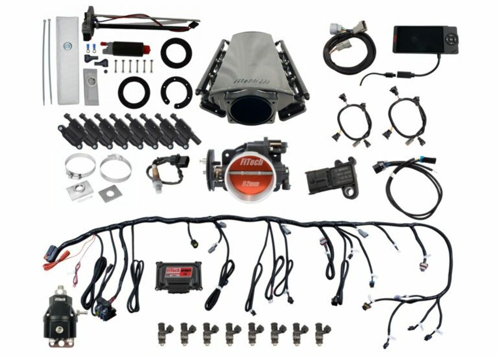 FiTech 79612 Ultimate LS Master Kit 70012 w/ 50015 Go-Fuel In-Tank Module, 54001 regulator