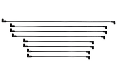 FiTech 90012 Go Spark Ceramic Spark Plug Wire Kit 8mm Premade SBC (OVC/UH) End 90/90