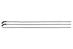 FiTech 90016 Go Spark Ceramic Spark Plug Wire Kit 8mm Premade SBC (OVC) HEI Dist End 90/Str