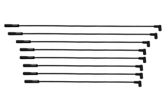 FiTech 90016 Go Spark Ceramic Spark Plug Wire Kit 8mm Premade SBC (OVC) HEI Dist End 90/Str