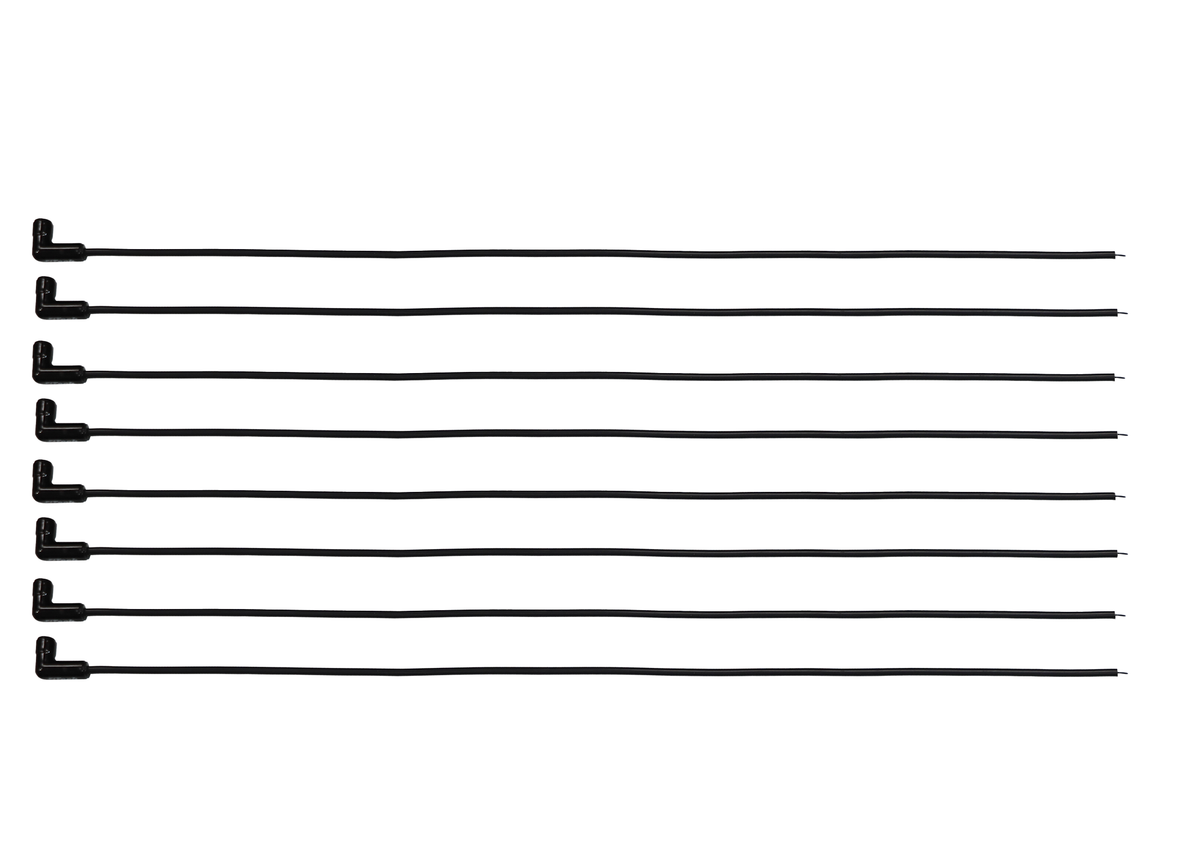FiTech 90022 Go Spark Ceramic Spark Plug Wire Kit 8mm Universal SBC/BBC 90 deg