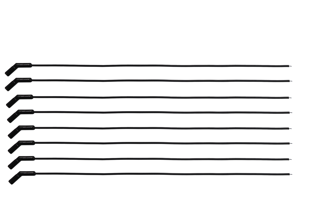 FiTech 90023 Go Spark Ceramic Spark Plug Wire Kit 8mm Universal SBC/BBC 45 deg