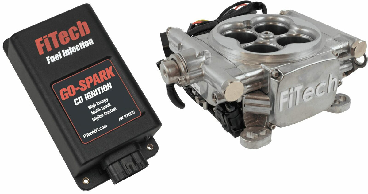FiTech 93001 Go EFI 4 - 600 HP EFI System - Bright Aluminum Finish, w/CDI box