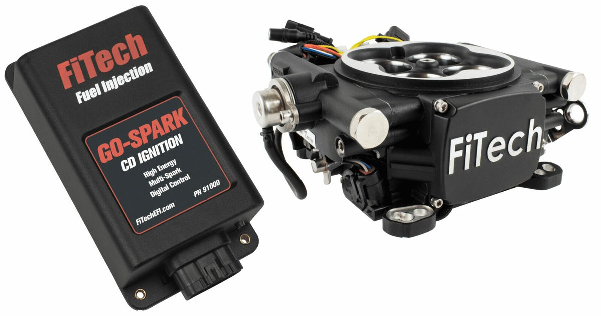 FiTech 93002 Go EFI 4 - 600 HP EFI System - Matte Black Finish, w/CDI box