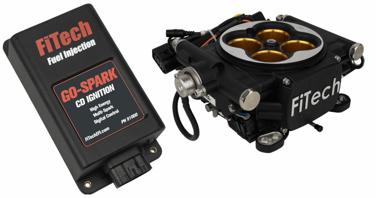 FiTech 93012 Go EFI 8 - 1200 HP EFI System - Power Adder - Matte Black Finish, w/CDI box