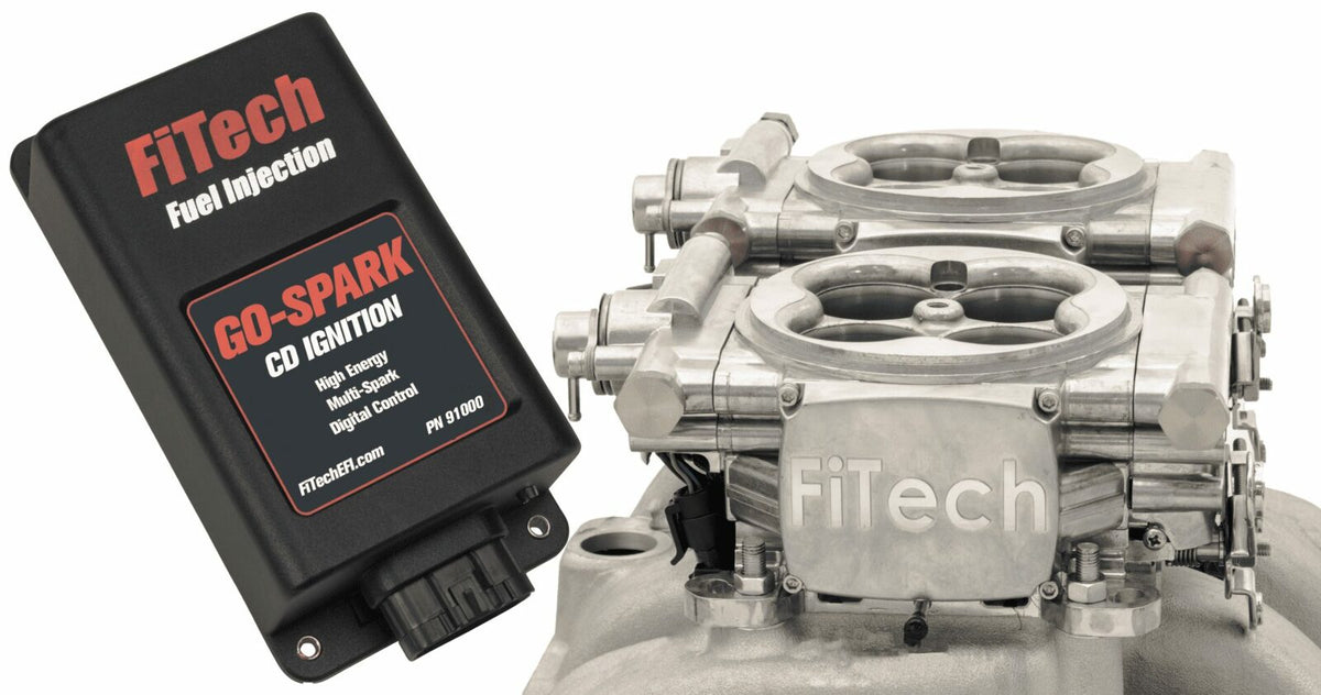 FiTech 93061 Go EFI 2x4 625 HP EFI System - Bright Aluminum Finish, w/CDI box