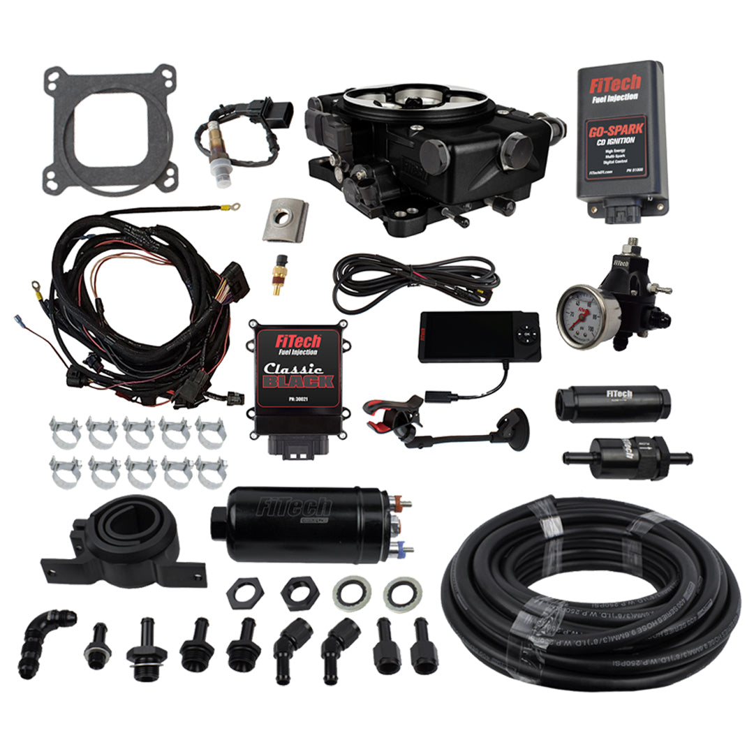 FiTech 93121 Go EFI Classic Gold 650 HP EFI System Master Kit