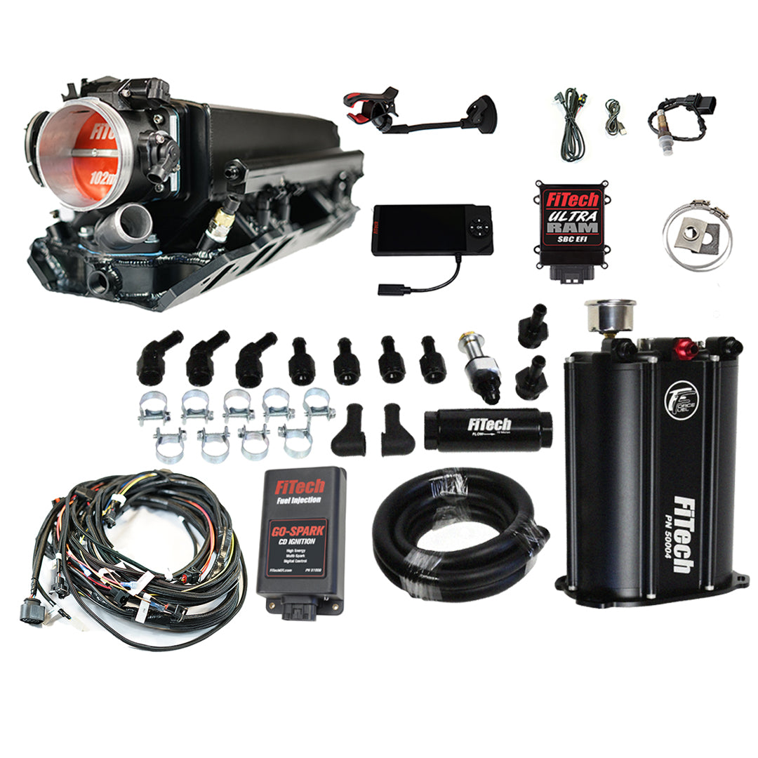 FiTech 93532 Ultra Ram 800 HP Chevy Big Block Rectangle Port EFI System Master Kit