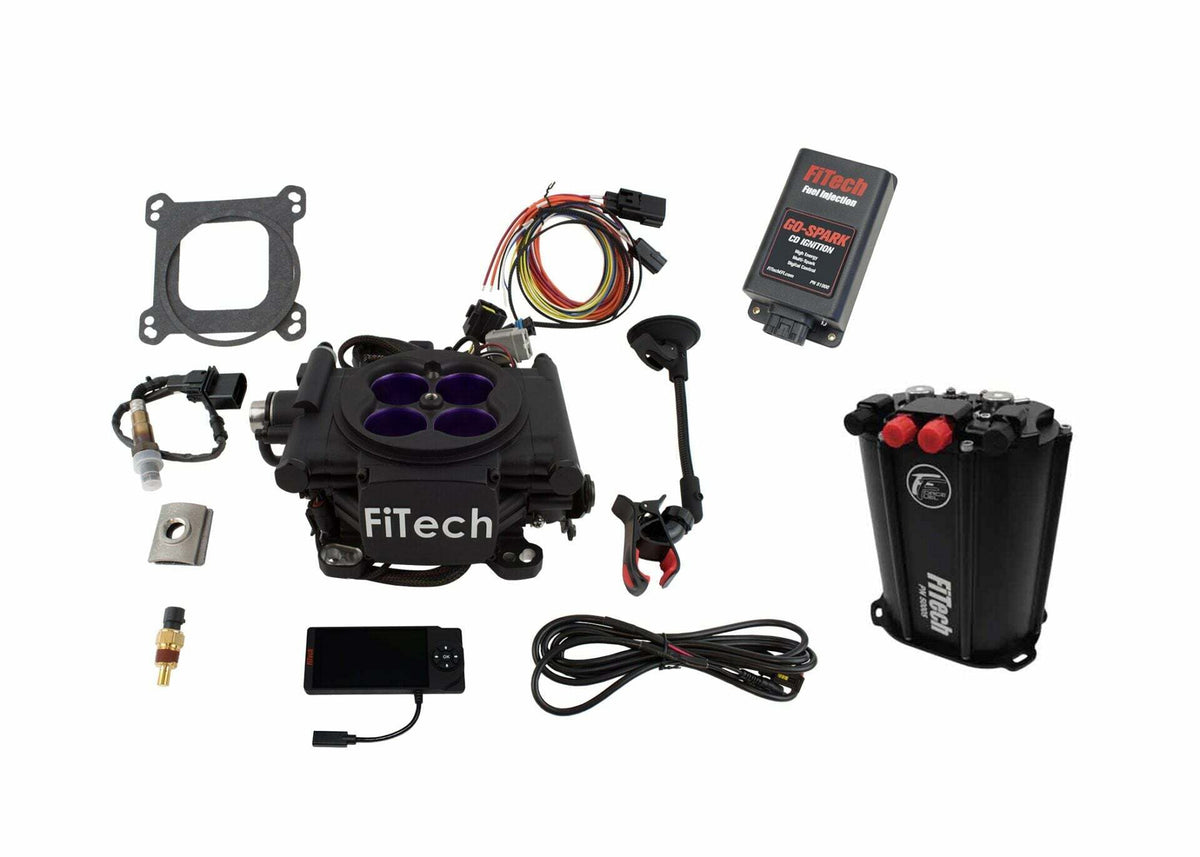 FiTech 93548 Mean Street 800 HP Matte Blk EFI Sys w/ Dual Pump Force Fuel Delivery Master Kit