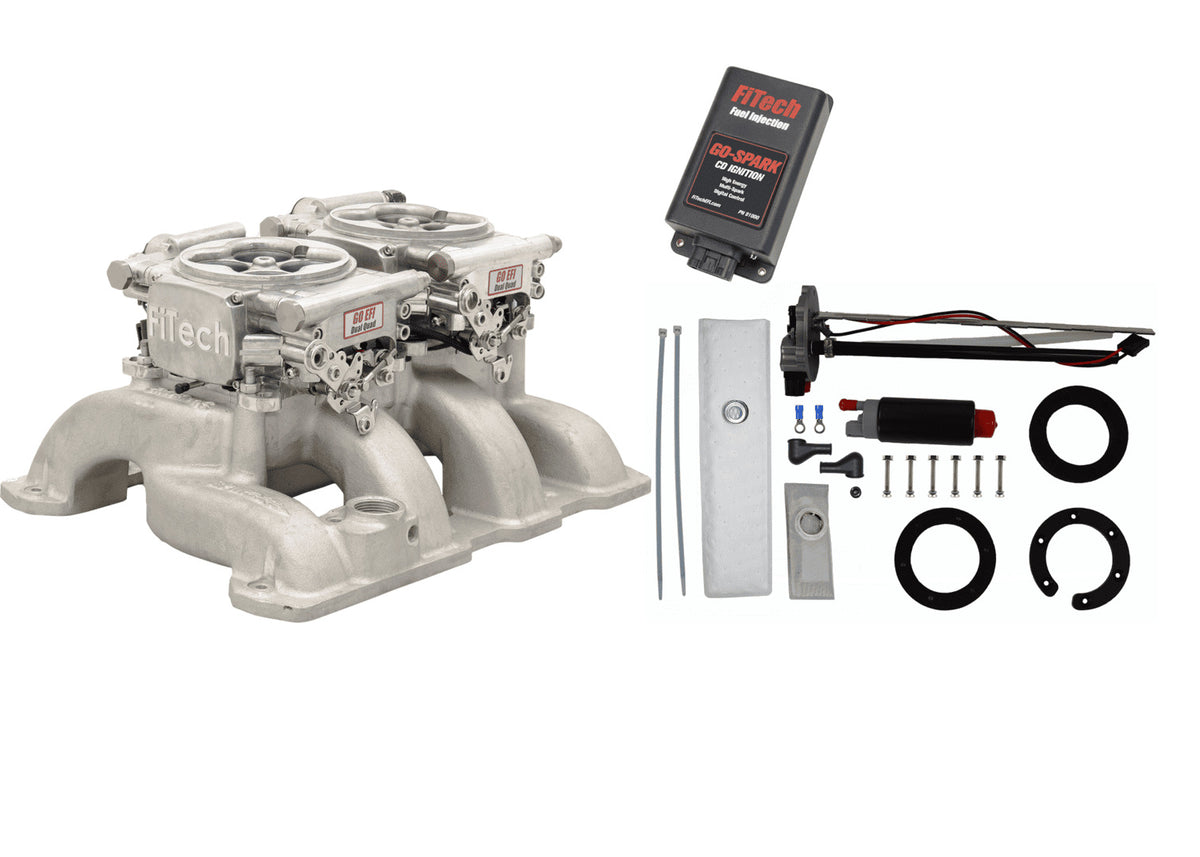 FiTech 93618 Mean Street 800 HP Matte Blk EFI Sys w/ Go Fuel 440 LPH In Tank Master Kit and Go
