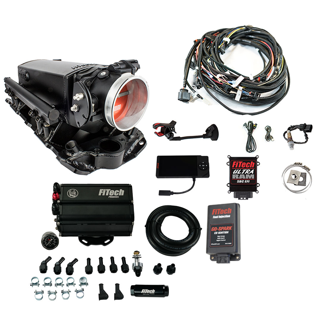 FiTech 93731 Ultra Ram 650 HP Chevy Small Block EFI System Master Kit