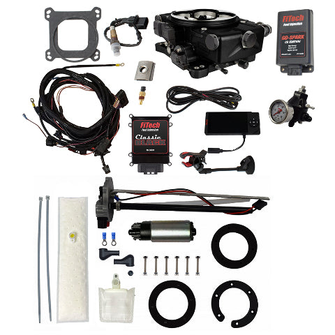 FiTech 96121 Go EFI Classic Black 650 HP EFI System Master Kit