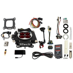 FiTech 96204 Go EFI 4 600 HP Power Adder Matte Black EFI System Master Kit