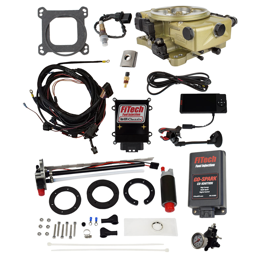 FiTech 96220 Go EFI Classic Gold 650 HP EFI System Master Kit
