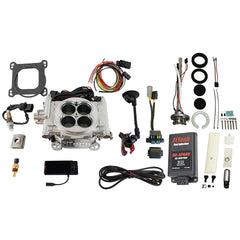 FiTech 96501 Go EFI 4 600 HP Bright Aluminum EFI System Master Kit