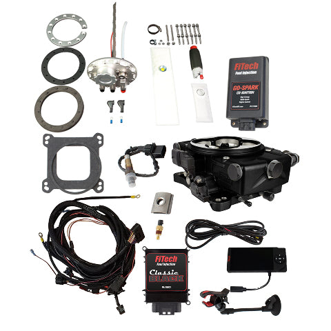 FiTech 96721 Go EFI Classic Black 650 HP EFI System Master Kit