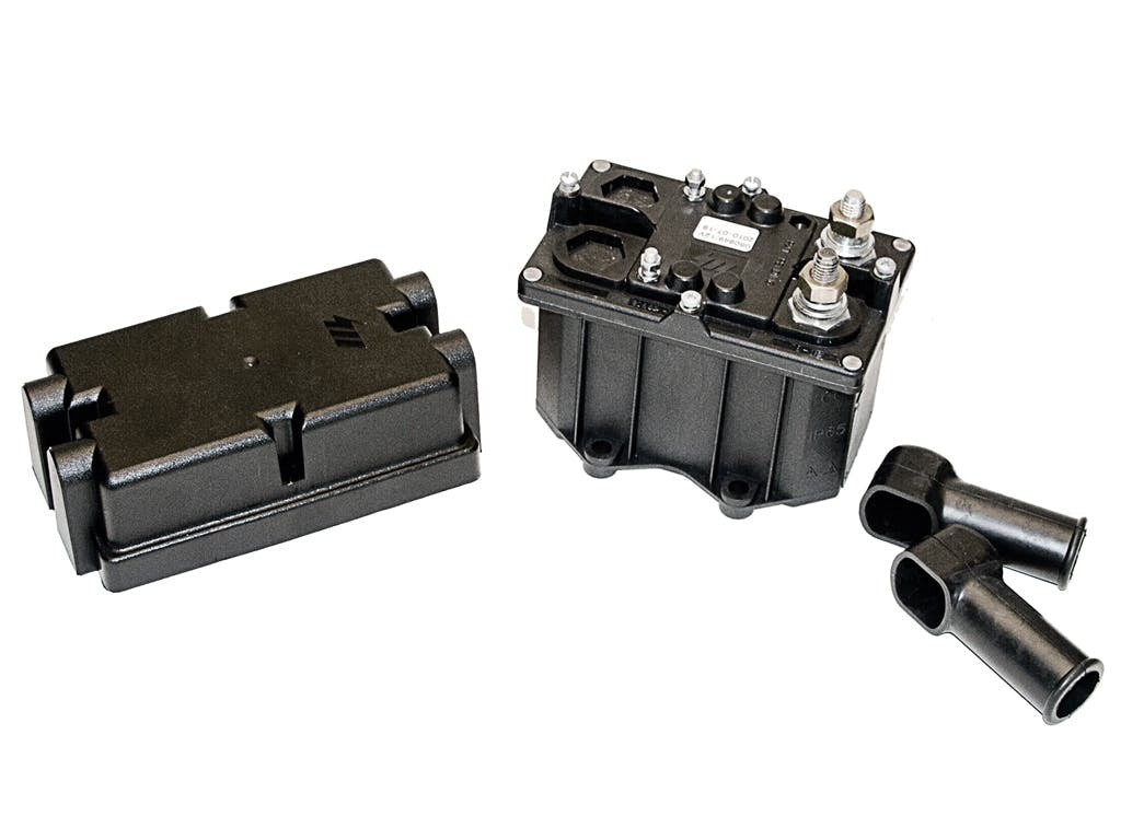 Flaming River FR1056 Battery Disconnect: Electro-Wizard Battery Switch 24 Volt w/Terminal Covers