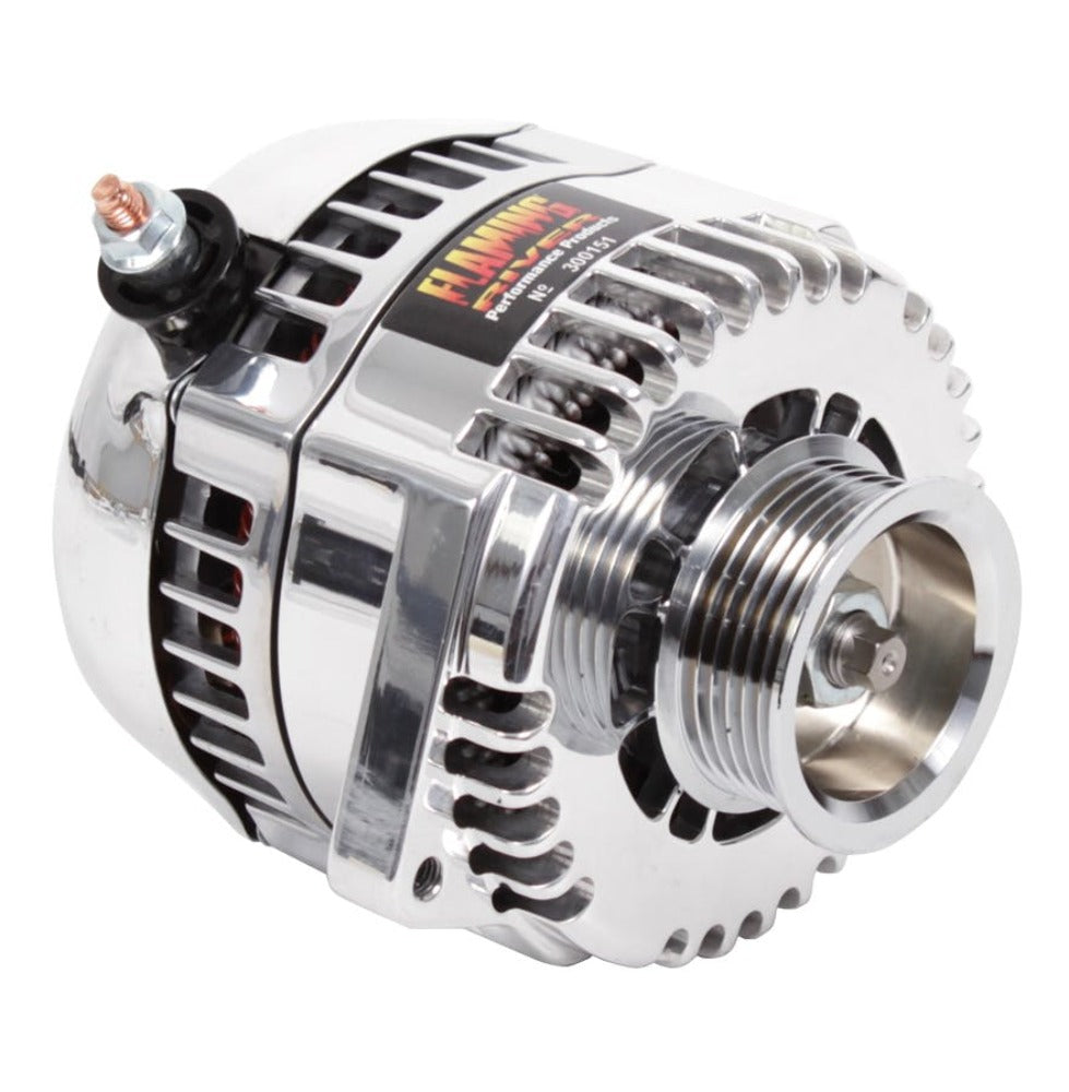 Flaming River FR1117 240 Amp Billet HD Amp Alternator (1988-95 GM C/K Truck) - Polished Finish