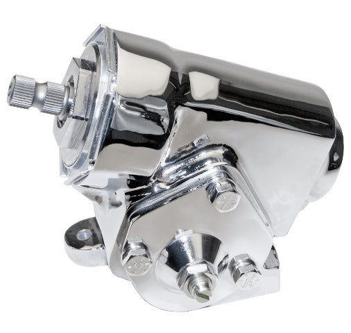 Flaming River FR1541C Chrome T-Bucket Style Steering Box - Reversed