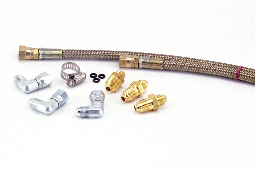 Flaming River FR1623 Stainless Steel Line Kit for Try-V Power Box to Original Style GM Canister Pump