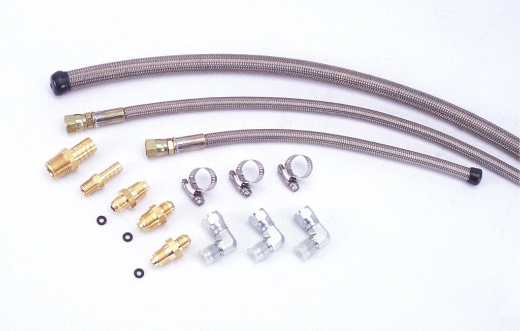 Flaming River FR1625 Stainless Steel Hose Kit for Try-V Power Box to a Stage II Style Pump